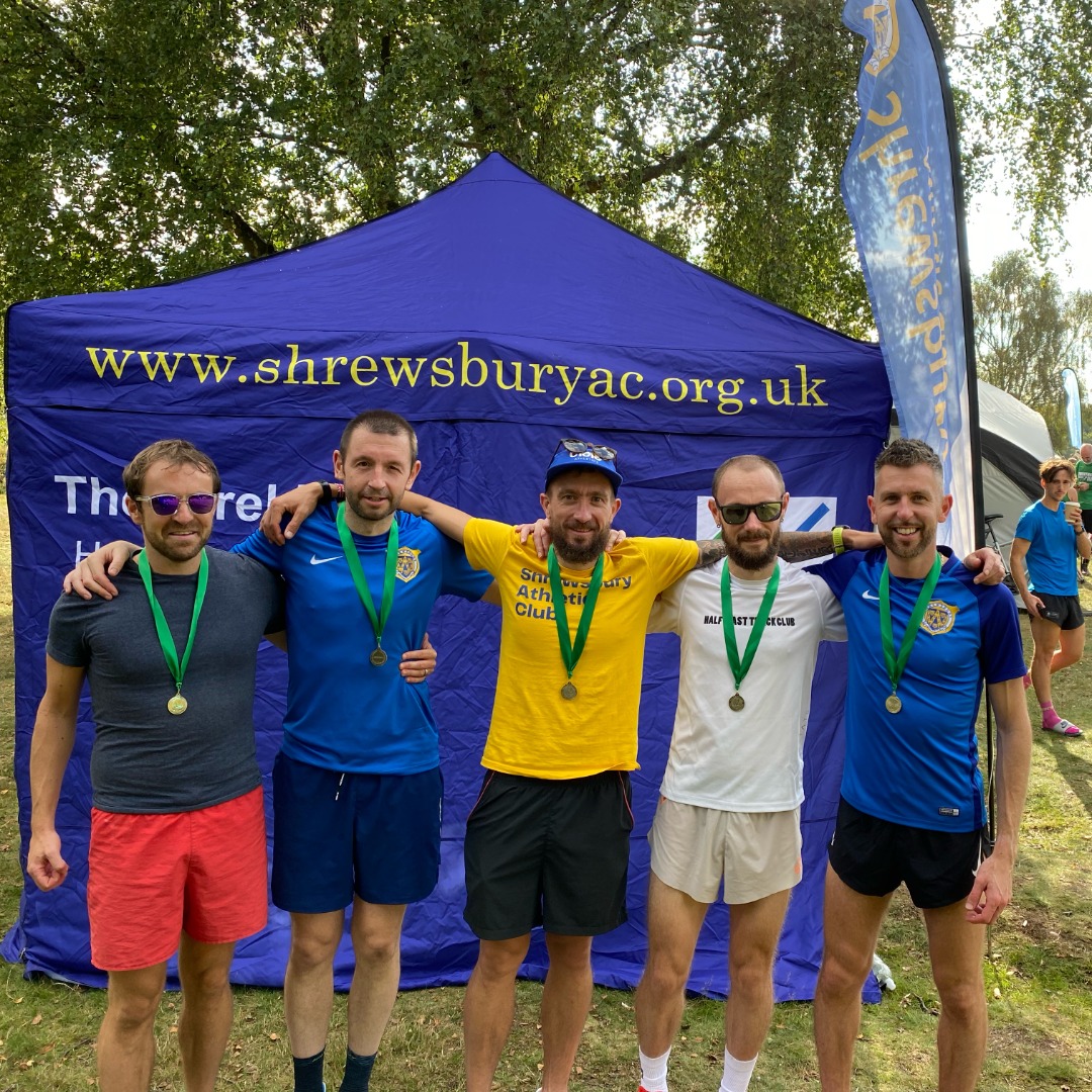 Silver for Shrewsbury AC Masters at Midland Athletics Road Relays
