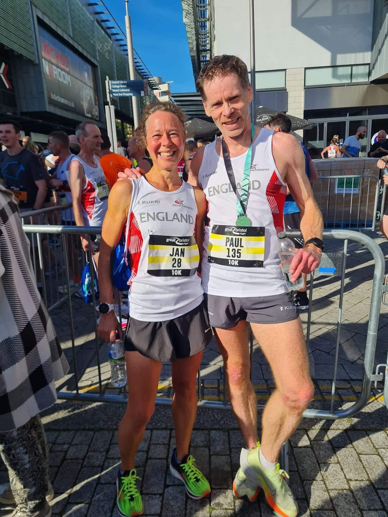 Jan Cook and Paul Jones success in England vests